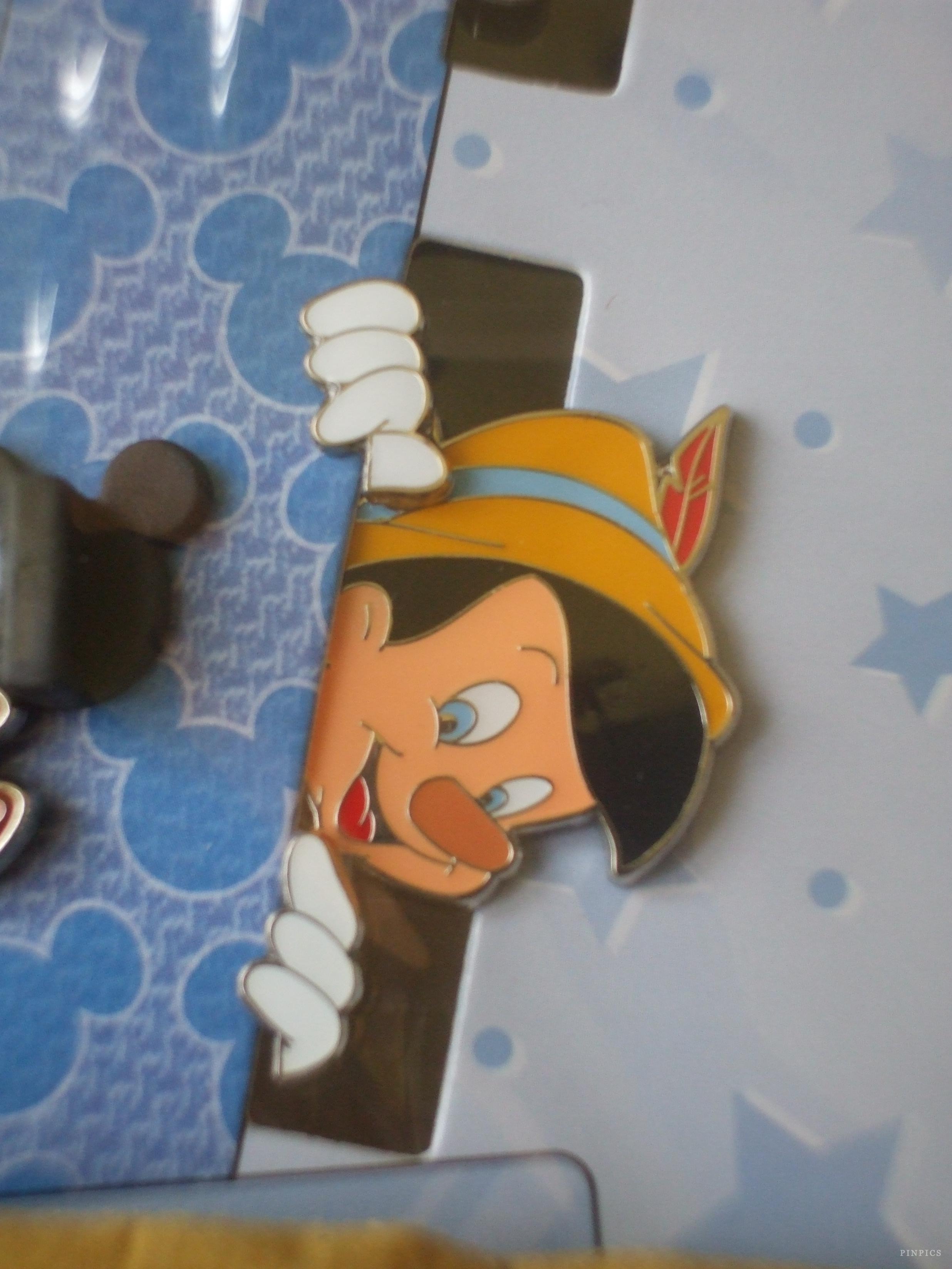 HKDL - Character Lanyard Peek Pins Booster Set - Pinocchio ONLY