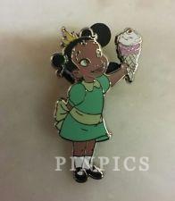 DSSH - Young Tiana - Pin Trader Delight - GWP - Girl in Green Dress with Ice Cream Cone