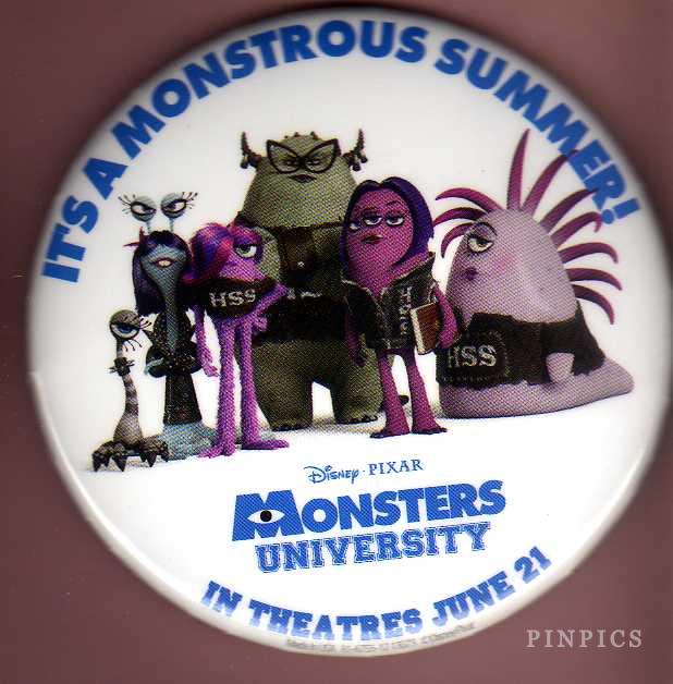 Button - DLR - Monsters University - Monstrous Summer Promo (HSS Sorority)