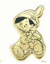 JDS - Pinocchio - Gold - Disney Classics - From a 11 Pin Boxed Set