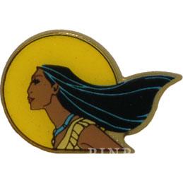Pocahontas Gold Border Series - Pocahontas in Sun with Flowing Hair