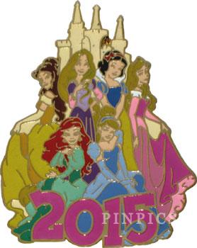 2015 Princesses (Ariel, Cinderella, Belle, Rapunzel, Snow White & Aurora)