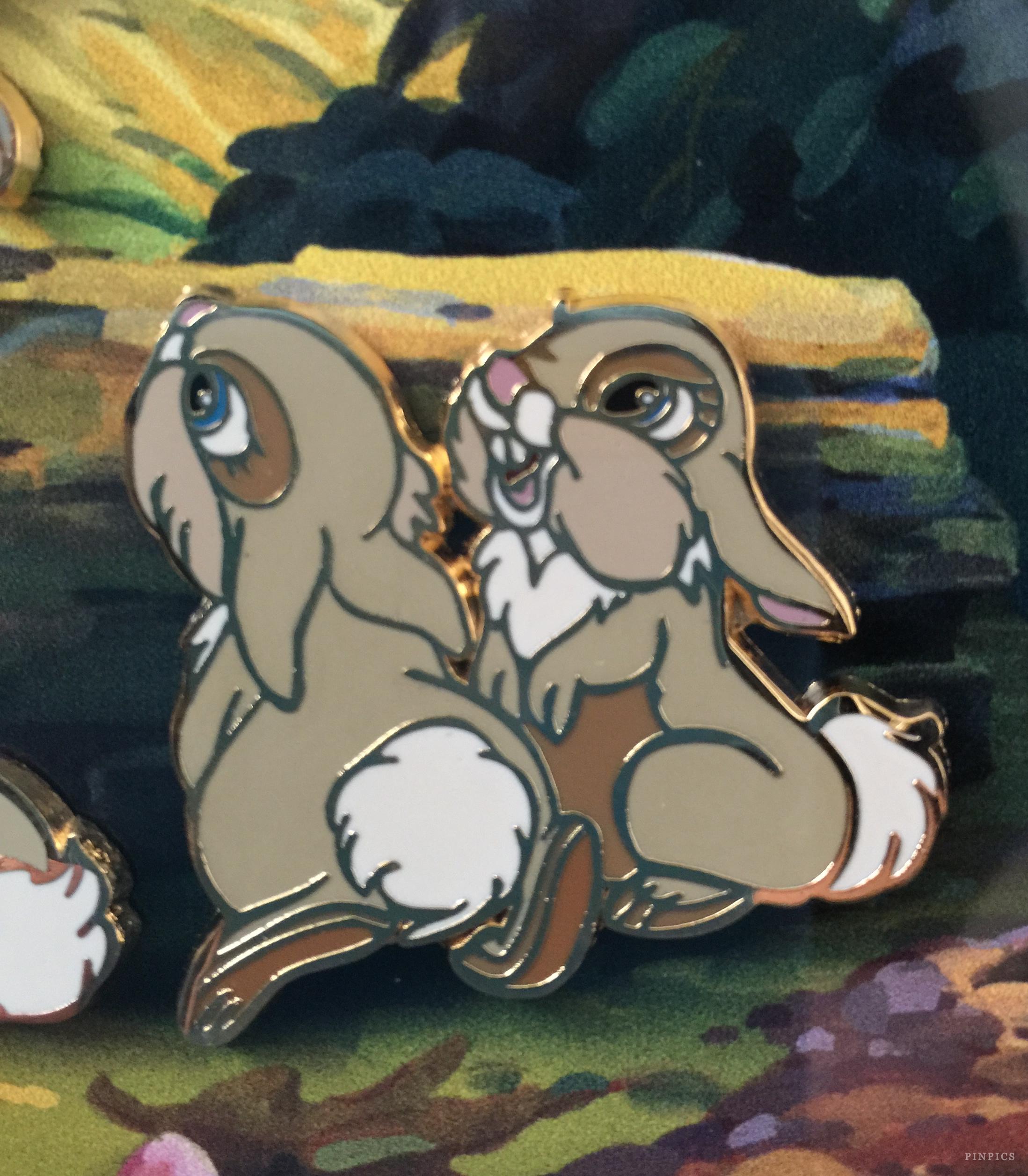 WDW - Bunnies - Thumper's Sisters - Bambi Family - A Family Pin Gathering - Extra Large Framed Set