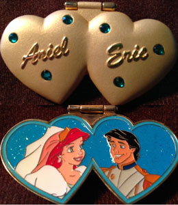 DLR - Two Hearts (Ariel & Eric) Jeweled/Hinged