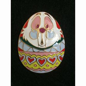DSSH - White Rabbit Domed Easter Egg