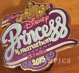 WDW - Princess Half Marathon 2015 participant pin