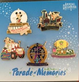 WDW - Parade of Memories Set - Annual Passholder - Commemorative Collection