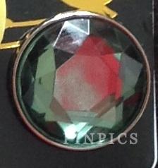 Button - Japan Green Faceted Jewel from 3 Piece Jasmine Button Set