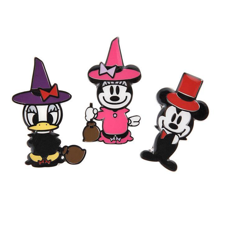 JDS - Witch Daisy, Minnie & Vampire Mickey - Halloween 2014 - 3 Pin Set
