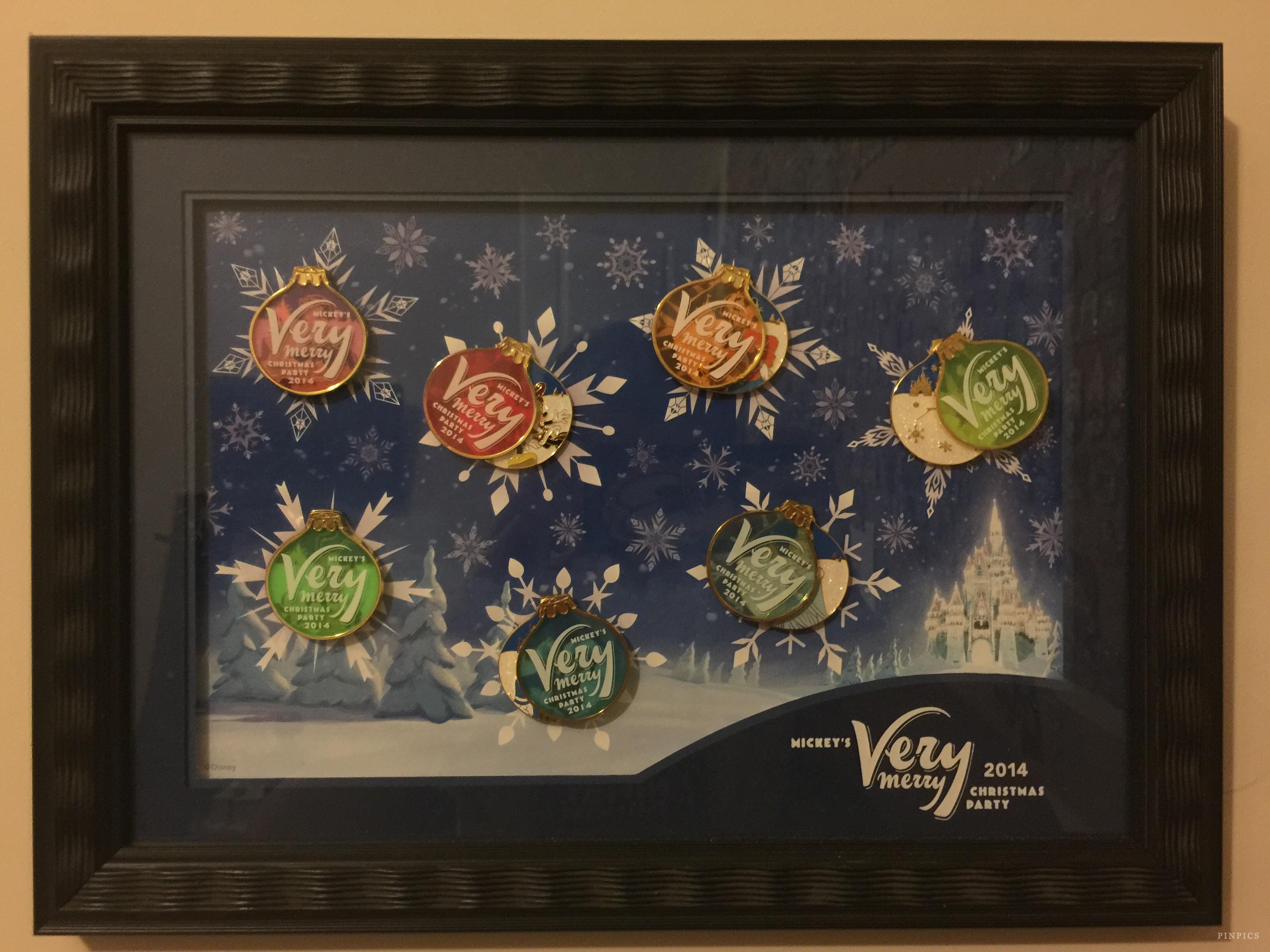 WDW - Mickey’s Very Merry Christmas Party 2014 - Framed Set