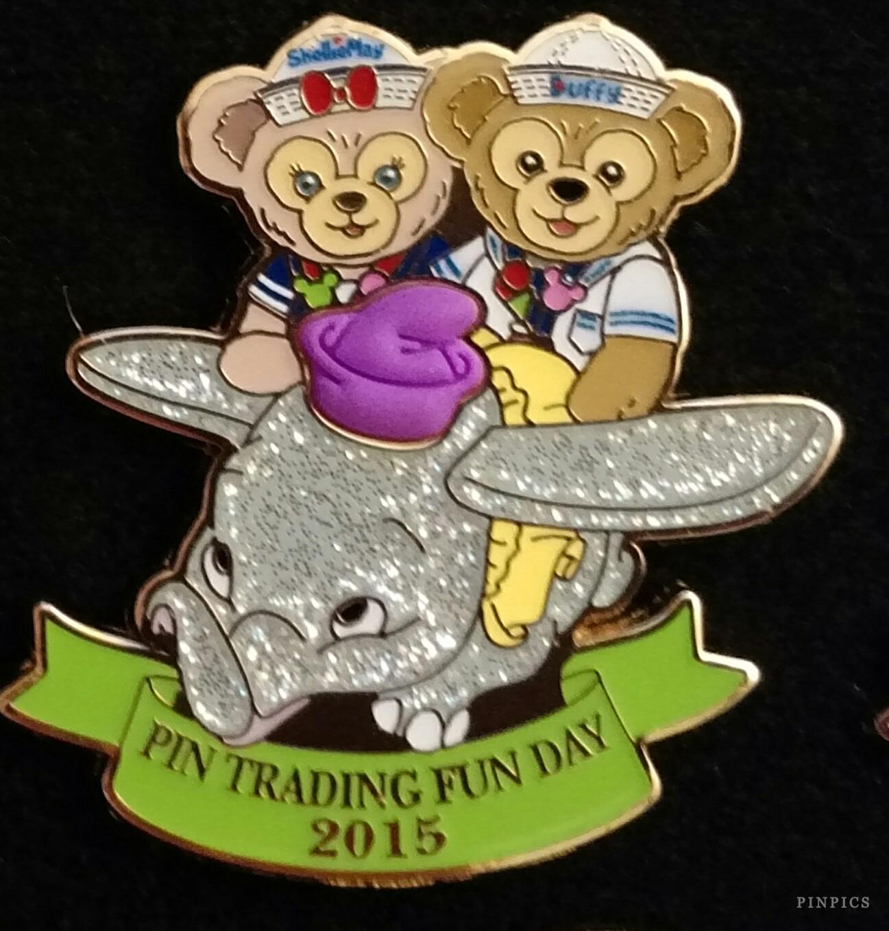HKDL - Pin Trading Fun Days 2015 - Duffy & ShellieMay Dumbo the Flying Elephant