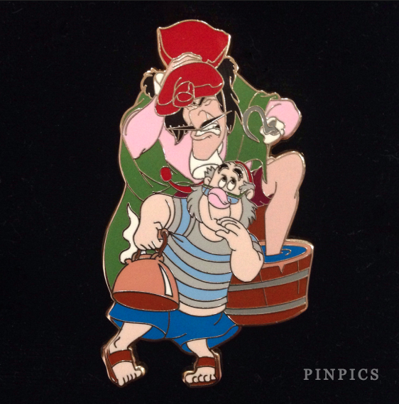 DS - Peter Pan Pin Set - Captain Hook with Mr. Smee Only