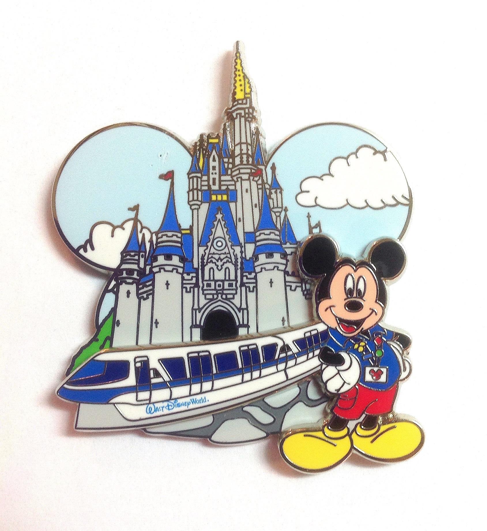 WDW - Mickey Mouse and Monorail with Cinderella Castle