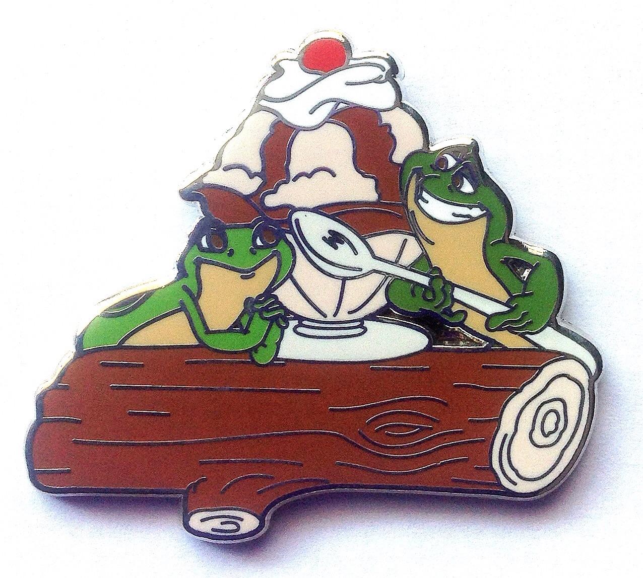 DSSH - Naveen & Tiana - Pin Trader Delight - GWP - Two Frogs on a Log Eating Ice Cream