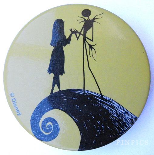 The Nightmare Before Christmas - 4 Button Set (Jack & Sally on Hill)