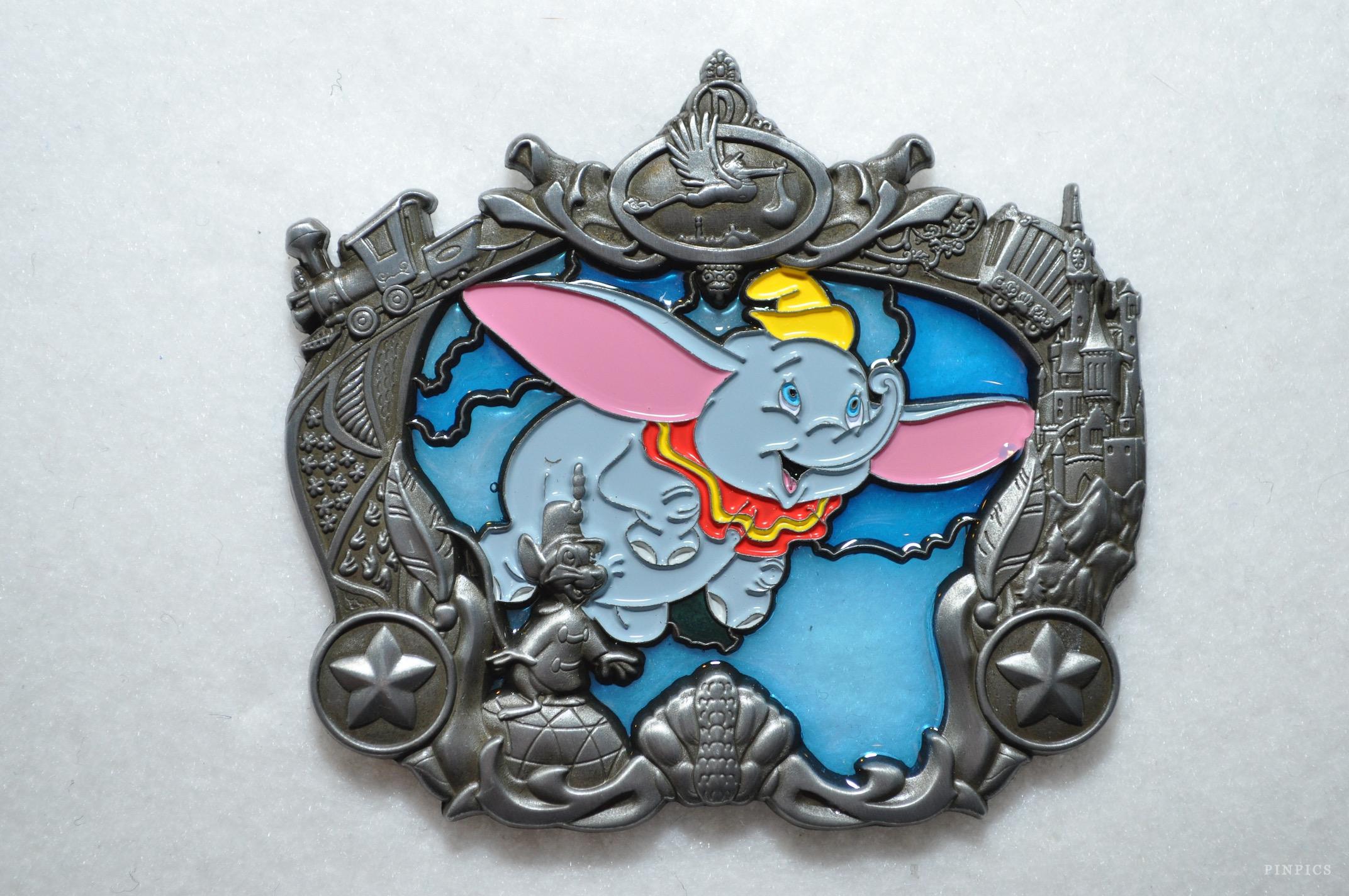 WDI - Stained Glass - Disneyland Attractions - Dumbo the Flying Elephant