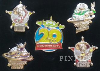 JDS - Woody, Jessie, Buzz Lightyear, LGM & Jessie - Toy Story 20th Anniversary - 5 Pin Boxed Set 