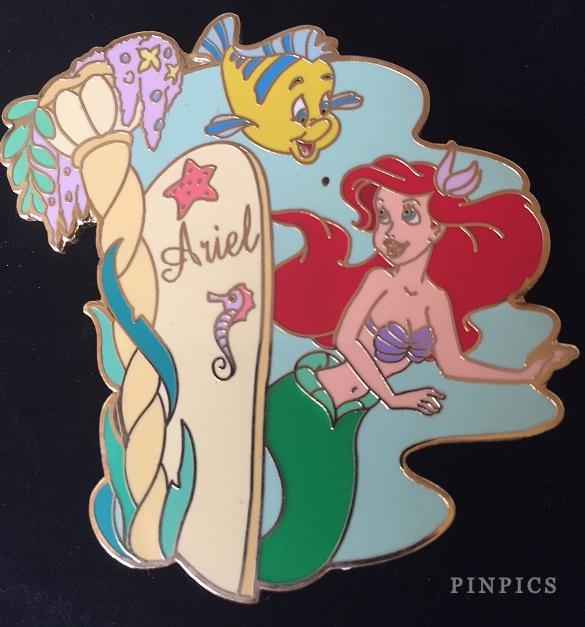 Disney Auctions - Ariel and Flounder - Little Mermaid - Dressing Room Door