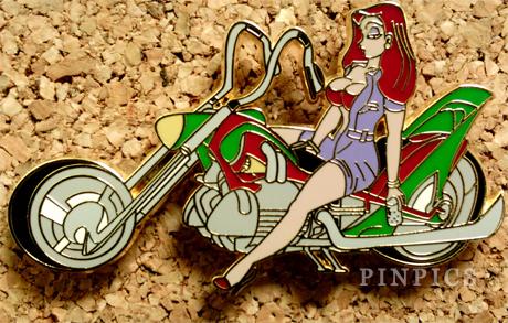 Unauthorized - Jessica Rabbit riding a motorcycle