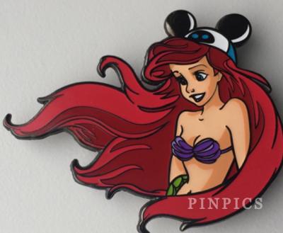 Unauthorized - Ariel Wearing a Wall-e/Eve Mickey-Ears Hat