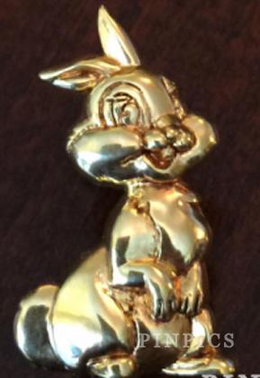 Arthus Bertrand 3D Bambi Thumper Gold-tone