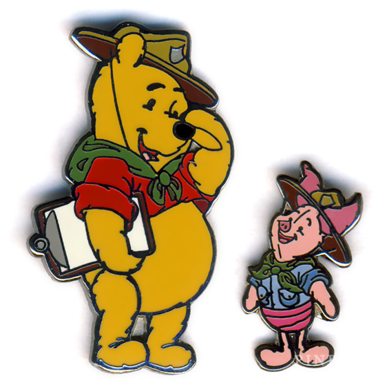 DLR - Ranger Pooh and Piglet - 2 Pin Set