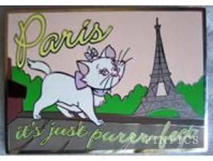 DLP - Disney Marie Aristocats Paris LE Postcard Series Silver
