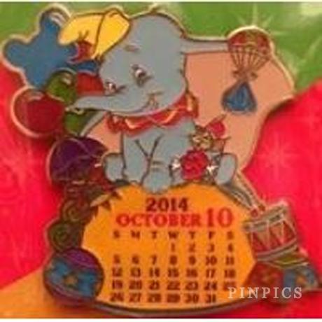 HKDL - Dumbo and Timothy - October - Calendar