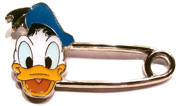 HKDL - Donald & Daisy Duck Safety Pin set - Donald Only