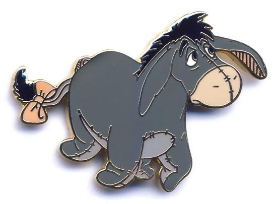 WDW - Eeyore - Walking - Grey with Pink Bow on Tail