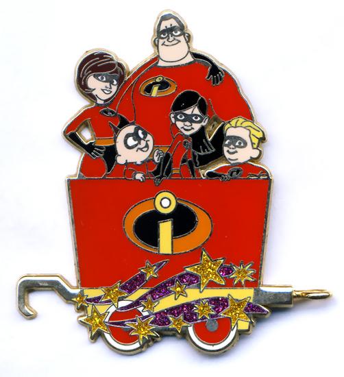 Bob, Helen, Dash, Violet and Jack Jack - Incredibles - Character Train  - Mystery  Tin