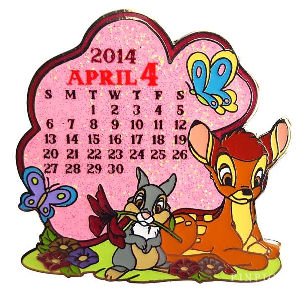 HKDL - Bambi and Thumper - April - Calendar