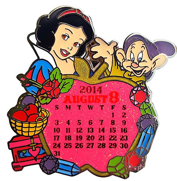 HKDL - Snow White and Dopey - August - Calendar