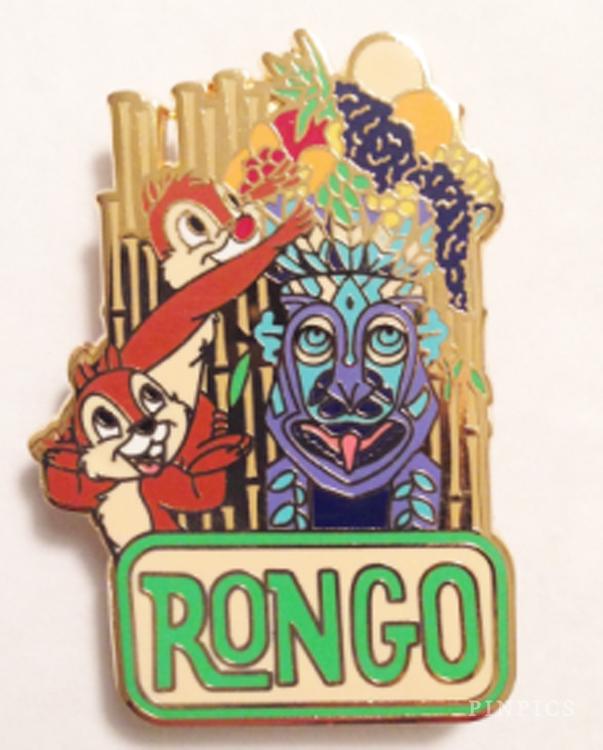 DLR Enchanted Tiki Room 50th Anniversary -Tiki Garden Mystery Set Chip'n Dale & Rongo only - Artist Proof