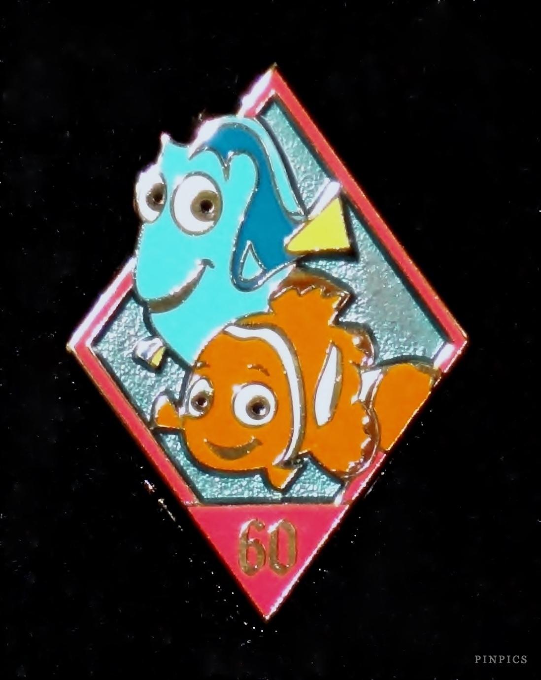 DLR - 60th Diamond Celebration - Mystery Pin Pack - Nemo and Dory
