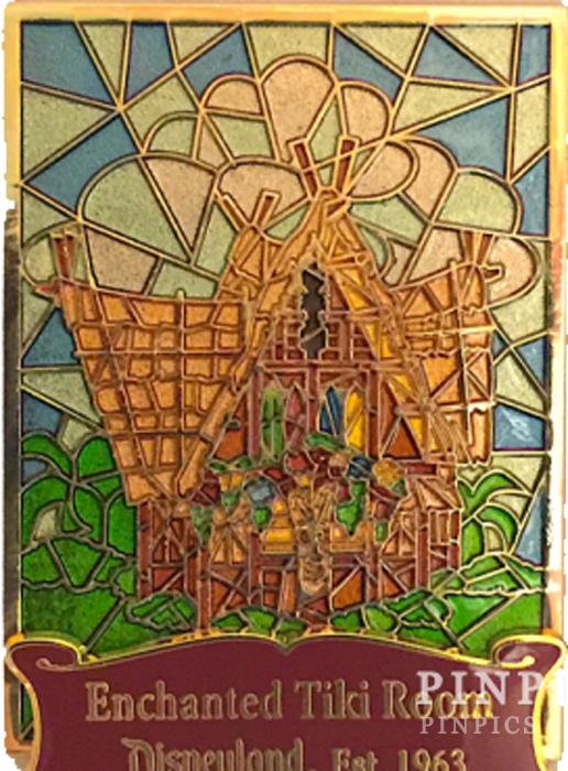 DLR - Tiki Room - Cast Exclusive - Pin of the Month - Stained Glass - PP