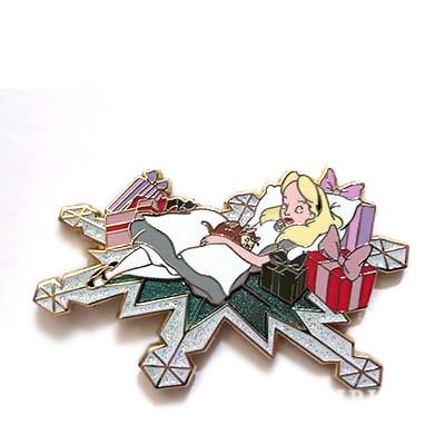 Snowflake Alice in Wonderland Pin Set - Alice and Dinah