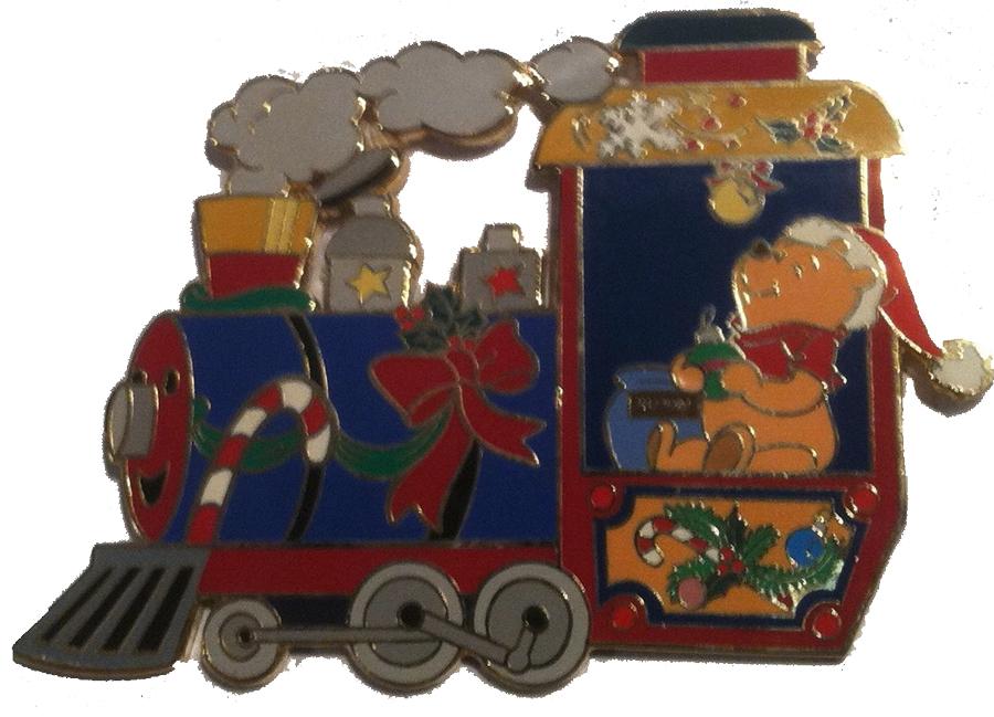 Disney Auctions - Pooh - Pooh and Gang Happy Holidays Train - Winnie the Pooh