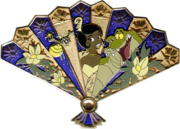 WDI - Tiana, Ray and Louie - Princess and the Frog - Floral Fan