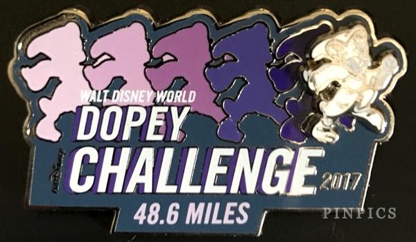 WDW - runDisney - 2017 Walt Disney World Marathon Weekend - Dopey Challenge Event Pin