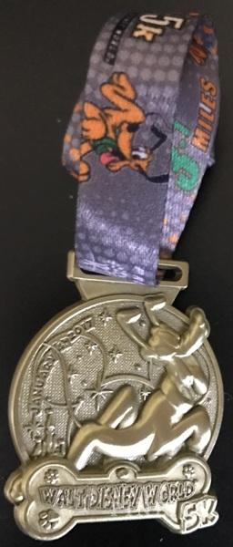 WDW - runDisney - 2017 Walt Disney World Marathon Weekend - 5K Medal with Pluto