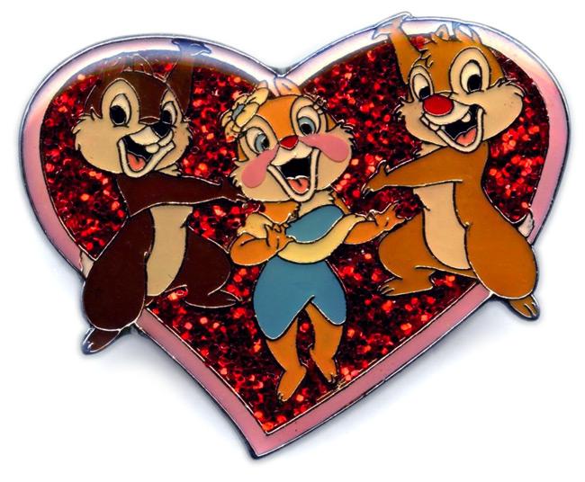 JDS - Chip & Dale with Clarice - Glitter Heart