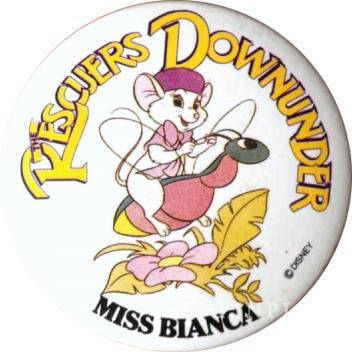 Button - The Rescuers Down Under - Miss Bianca