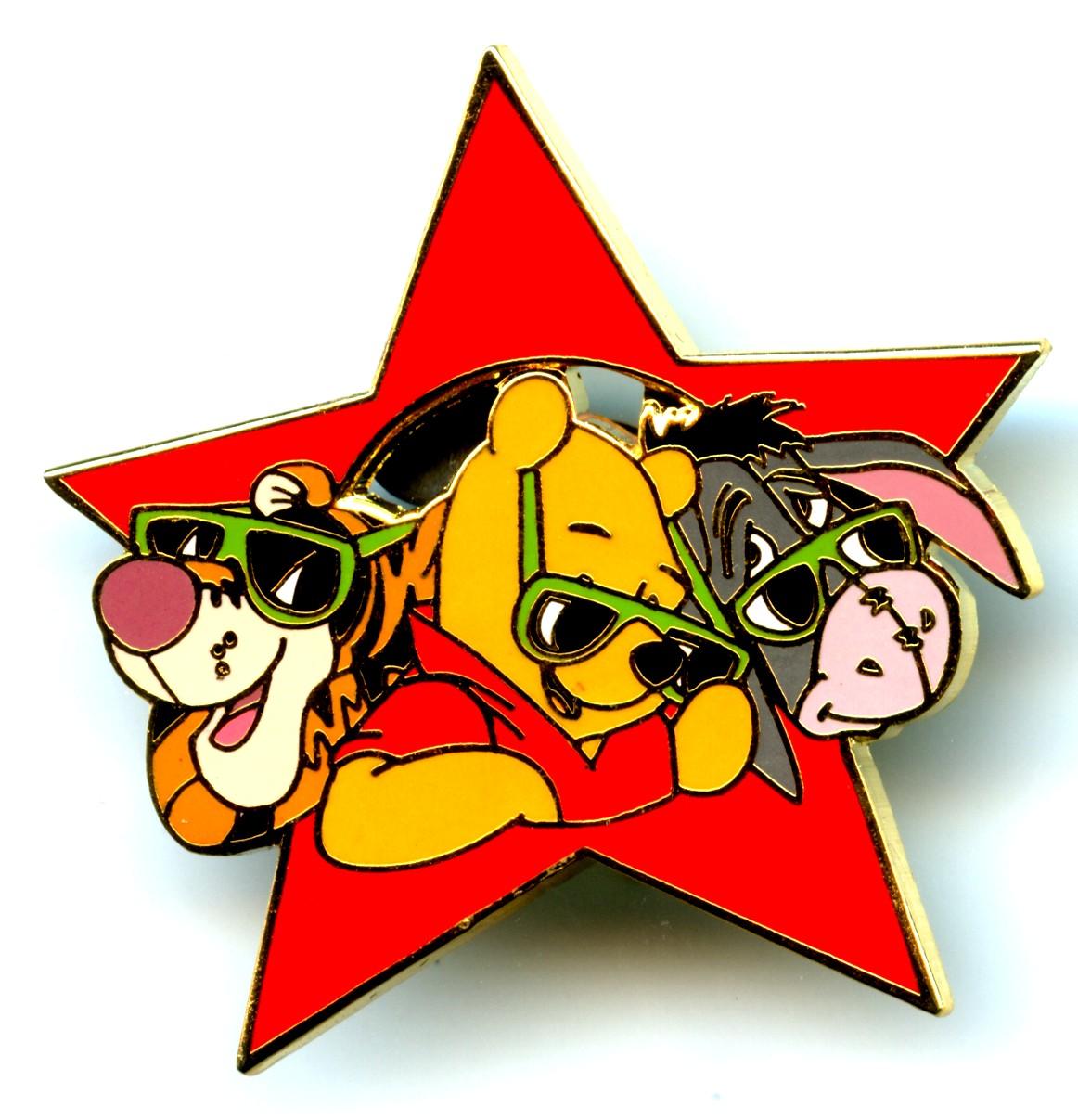 JDS - Pooh, Tigger & Eeyore - Wearing Sunglasses - Star