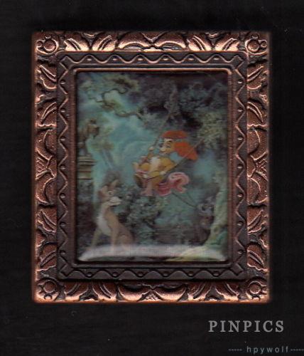 TDR - Lady & Tramp in Jean-Honore Fragonard - Masterpiece Box Set - Framed Art - From a Pin Set - TDS