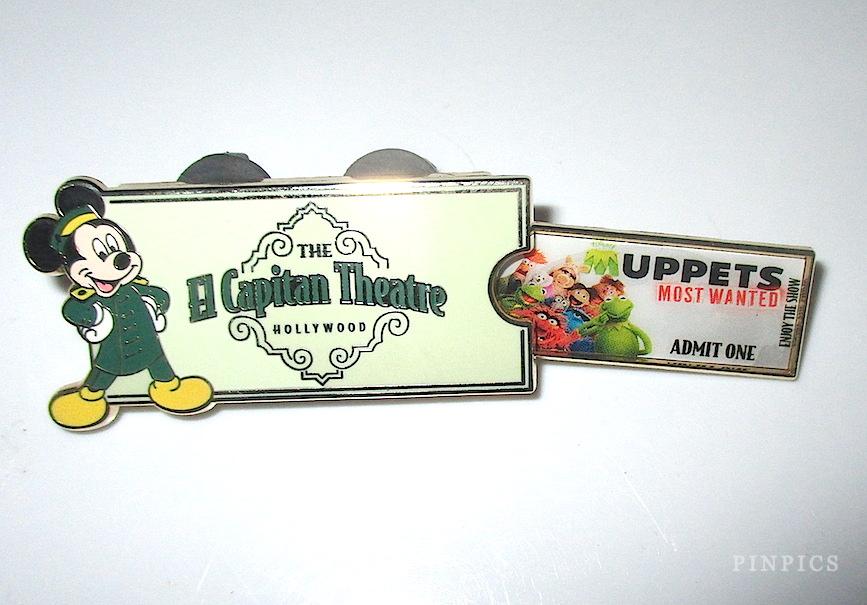 El Capitan Theater Movie Premiere - Muppets Most Wanted Ticket Pin