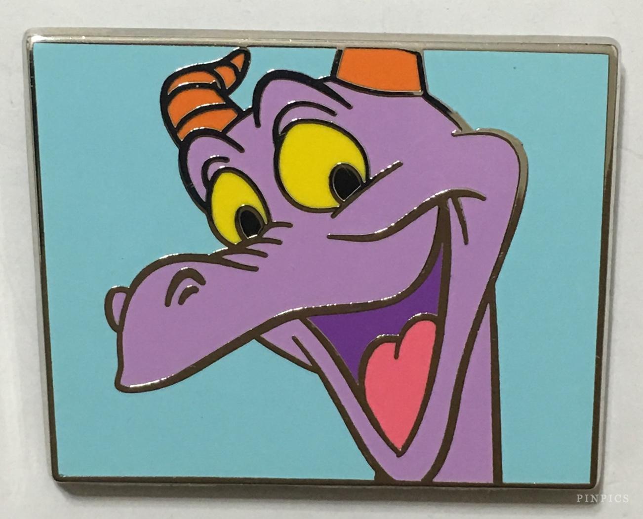WDW - Figment Close-Up Mystery Collection - Looking Left (Blue Background) ONLY