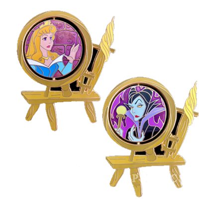DEC -  Aurora and Maleficent - Sleeping Beauty - Spinning Wheel - Good Versus Evil - Spinner