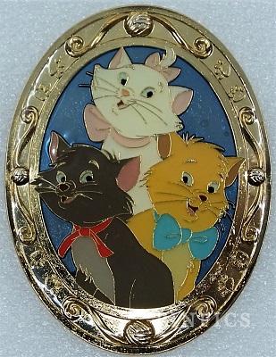 WDI - Marie, Berlioz, and Toulouse - Gold Frame - Portrait - Cat - Aristocats - D23