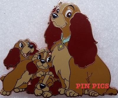 Acme-Hotart - Family Portrait 1 - Lady with Puppies Rose Gold